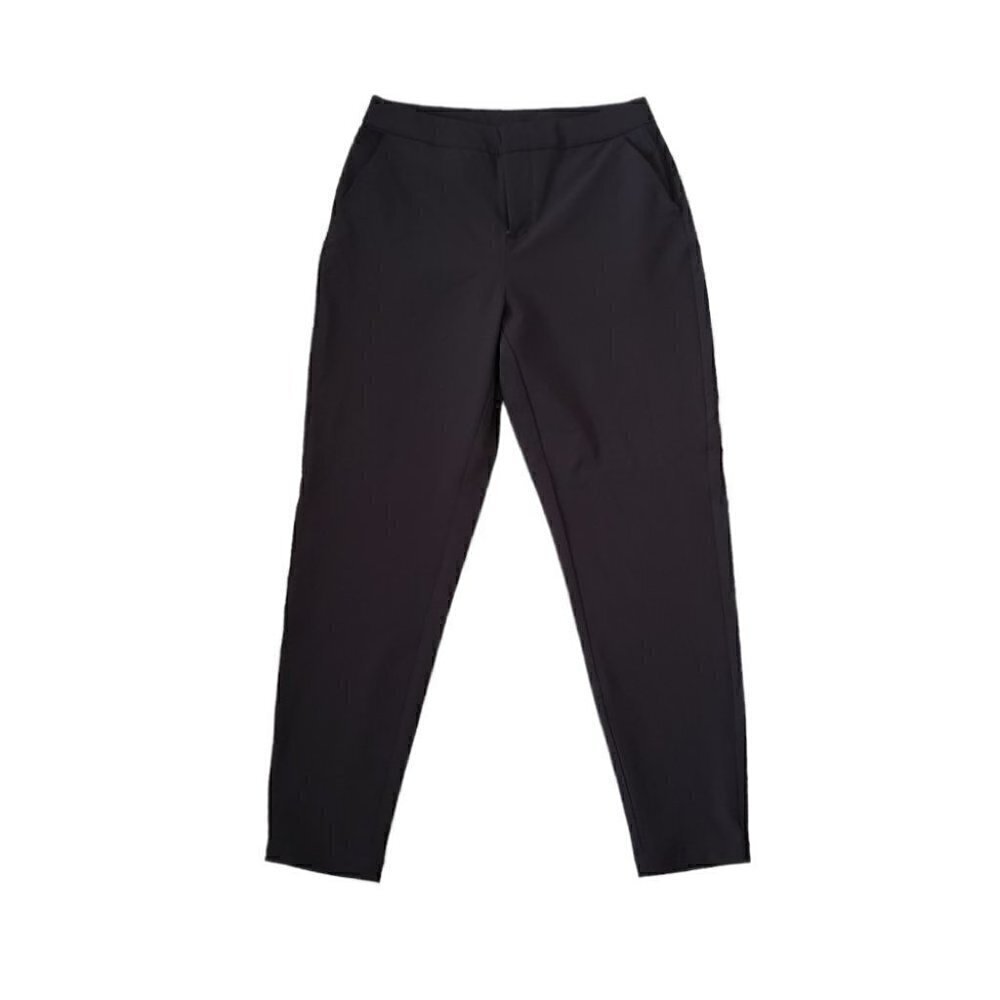 NEW Kyodan black casual ankle length tapered mid rise curvy trouser pants
